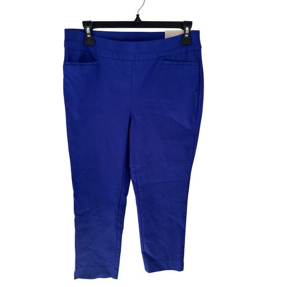 CHICO'S NWT Brigitte Slim Crop Pants in Blue Grotto  // S - Picture 1 of 8